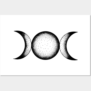 Triple Moon Goddess Posters and Art